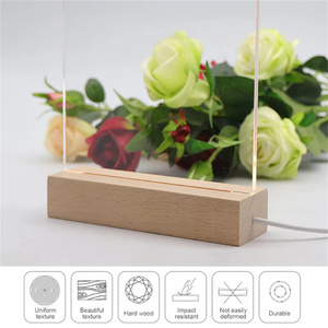 3D LED chiếu sáng rõ ràng Acrylic viết khô xóa bút thủy tinh plexiglass Lưu ý Hội Đồng Quản trị cho trẻ em với ánh sáng lên đứng dẫn đêm đèn - Product Image 2
