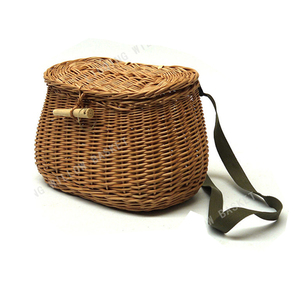 Panier De Pique-nique Vintage En Osier – 31x19x23 Cm, Couvercle à Sangle, Doublure Linge, Idéal Pour Pain, Fruits, Décoration