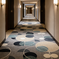 Duvar Halısı Otel Gündüz Spa'sı Polyester/Naylon Baskılı Yumuşak Dokulu Kesik Havlı Nem Geçirmez Küf Önleyici Ses Yalıtımlı
