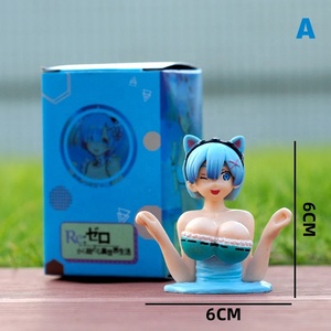 Secouant la poitrine fille voiture tableau de bord ornement Sexy Anime Silicone poupée dodue voiture intérieur forme moto accessoires décoration - Product Image 6