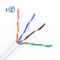 Factory OEM 1000M UTP Cat5e Cable de red Ethernet 4 pares 305m Meter Multi-Strand Pull Box Mejor precio Cat Cables de comunicación