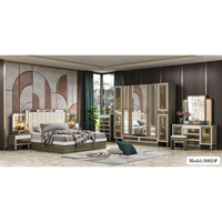 Meubles de chambre à coucher très vendus, design moderne en MDF, lit et placard, meubles de chambre à coucher simples de haute qualité