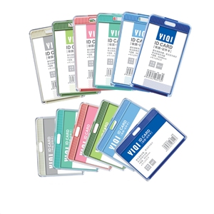 Custom Transparent Acrylic Card Protector <b>ID</b> Card <b>Holder</b> Security Badge Case Retractable Lanyard Custom Color Logo Modern - Product Image 6