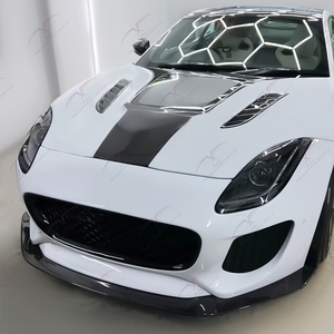 Parachoques Delantero 2013-2020 con Labio Delantero <span class=keywords><strong>de</strong></span> Fibra <span class=keywords><strong>de</strong></span> Carbono Ultraligero para Jaguar F-TYPE, Mejora del <span class=keywords><strong>Kit</strong></span> <span class=keywords><strong>de</strong></span> Carrocería, Ajuste Directo, Vehículo Aerodinámico - Product Image 4