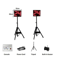 KENSUN Modèle-24S Horloge de tir LED haute luminosité contrôlée par RF, Affichage de minuterie de basketball synchronisé pour le chronométrage des terrains de sport