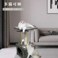 Structure d'escalade pour chat de qualité supérieure, tressée à la main, design moderne, universelle quatre saisons, pour chambre à coucher, montage facile, durable et écologique
