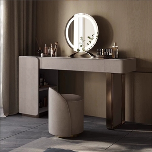 slim fit dress slacks Garda Dressing Table - Wenge and Taupe Faux Leather main image 0