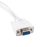 COM DB9 Y Cable divisor RS232 9 pines 1 hembra Ale a 2 macho COM Rs232 Serial Cable recto