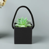 Boîte carrée créative en papier kraft, emballage portable pour plantes succulentes, sac en papier épais imperméable pour pépinière et exportation