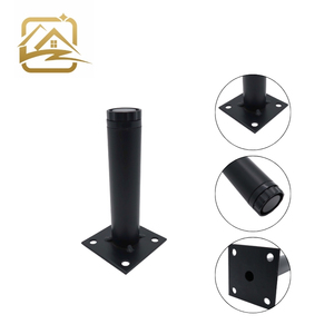 custom manufacturer modern Multiple heights chrome tube metal <b>sofa</b> legs iron furniture legs replacement for <b>sofa</b> <b>bed</b> and cabinet - Product Image 3