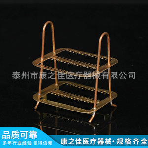Kangzhijia Copper Slide Holder 30 Pcs Laboratory <b>Microscope</b> Slide Rack Storage Stand - Product Image 2
