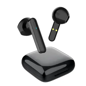 5.0 true wireless tws bluetooth headset with power bank, noise cancelling earbuds with deep bass and clear mic for cellphone/tv