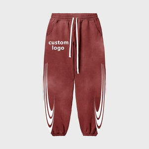 ชุดวอร์มลายทางกันน้ำระบายอากาศได้ดี ทรงหลวมขากว้าง สไตล์แบ็กกี้ พิมพ์โลโก้ตามสั่ง ขายส่งปี 2025 - Product Image 4