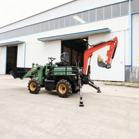 Minipala caricatrice elettrica KC-E06 Cina 4x4 con trazione integrale, peso macchina 500-800 kg, motore e pompa a batteria, cuscinetti inclusi