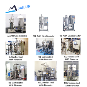 Glass Airlift Bioreactor with Jacket for <b>Temperature</b> <b>Controlled</b> Cell Culture and Fermentation - Product Image 3