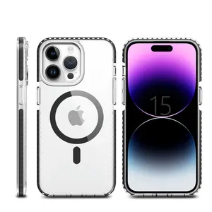 2023 Beelan TPU PC Custom Phone Case Shockproof With Magnetic Magsafes Phone Case For IPhone 13 14 15 For IPhone 15 Ultra Case