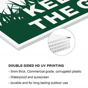 Please <strong>Keep</strong> <strong>Off</strong> <strong>Grass</strong> Sign Stay <strong>Off</strong> <strong>Grass</strong> <strong>Signs</strong> UV Protected Weatherproof Fade Resistant Easy to Mount Custom Garden Decor - Product Image 3