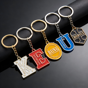 Llaveros de metal grabados personalizados Logos de diseño de llavero personalizados Accesorios de llavero de moda y duraderos - Product Image 3