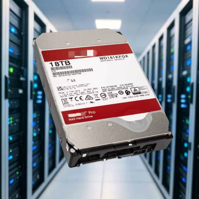 WD181KFGX 18TB SATA 6Gb/s 7200RPM 512MB Cache 3.5inch CMR 512e Internal HDD Hard Disk Drive Red Pro for Business NAS Storage