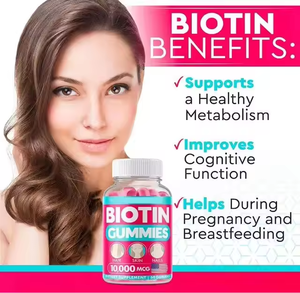 Precio bajo Etiqueta privada <span class=keywords><strong>Biotin</strong></span> Gummies Suplementos para el crecimiento del cabello <span class=keywords><strong>Biotin</strong></span> Gummy - Product Image 5