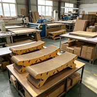 Grattoir pour chat en carton ondulé à imprimé léopard, tapis à gratter résistant aux rayures, planche à gratter pour chat, fabrication en grande quantité