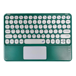 Keyboard nirkabel BT, untuk ponsel Tablet Laptop 9.7-11 inci penggunaan Desktop tidak berisik desain sangat ramping Touchpad - Product Image 4