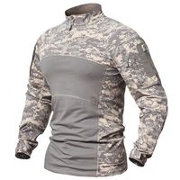 T-shirt tactique Gen4 pour homme, chemise de chasse à manches longues camouflage, vêtements de sport, uniforme camouflage, t-shirt camouflage