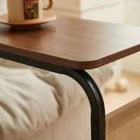 Table basse moderne, écologique, portable et durable, table d'appoint en forme de C, meuble de salon, chambre à coucher, utilisation au chevet du lit