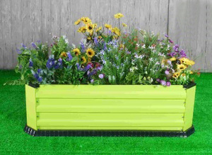 Support de sol pour jardinière de fleurs galvanisé Plateau de culture de légumes d'extérieur <span class=keywords><strong>en</strong></span> métal Lit de plantation <span class=keywords><strong>surélevé</strong></span> de <span class=keywords><strong>jardin</strong></span> de grande taille - Product Image 4