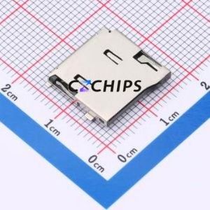 TF-002A-P SD Card / Memory Card Connector SMD Connector Self-Return Type MicroSD Card (TF Card) Card Holder - Product Image 1