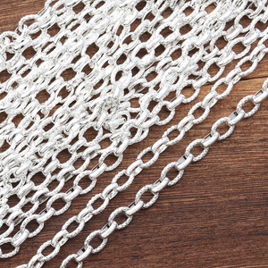 GUFEATHER C38 50cm/lot Chaîne en cuivre <span class=keywords><strong>multi</strong></span>-styles plaqué or 18 carats pour la fabrication de colliers et bracelets, accessoires de bijouterie en vrac - Product Image 2