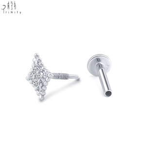Nouveauté Bijoux Quotidiens Mignons Minimalistes Clous de Diamant en Or 14K Diamant Naturel Réel Bijoux Fins pour Cadeau de Femme - Product Image 4