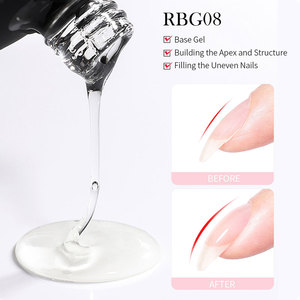 BORN PRETTY 250g Gel de Base en Caoutchouc Coloré Auto-nivelant Rose Nude Neutre Transparent <span class=keywords><strong>Résine</strong></span> Française Couche de Base Gel Polish <span class=keywords><strong>pour</strong></span> <span class=keywords><strong>Ongles</strong></span> - Product Image 4