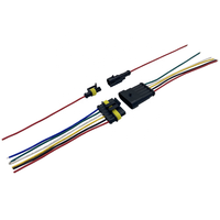 Kit de câblage terminal noir personnalisé 12V en PVC avec connecteur adaptateur en cuivre étanche pour batteries de voiture