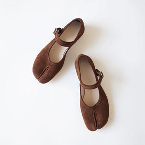 Zapatos de Mujer Originales de Diseñador, Hechos a Mano, Estilo Ninja, Punta Redonda, Planos, Ligeros, Sin Cordones, de Cuero Vacuno - Product Image 5