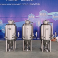 Fermenteur 200L 2HL FV Équipement de brassage de bière Réservoir de fermentation conique en acier inoxydable pour la vente Équipement de brasserie pour la bière
