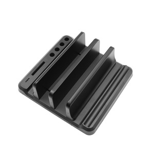 Laptop <b>Stand</b> <b>Tablet</b> Phone Vertical Storage Holder Black DS08 Cooling Base Support - Product Image 5