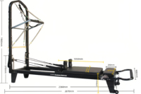 Prix d'usine en aluminium full track reformer Pilates machine avec tour yoga et équipement de fitness physio machine