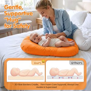 Coussin de soutien respirant pour bébé, personnalisable avec logo, lavable en machine, vente en gros - Product Image 4