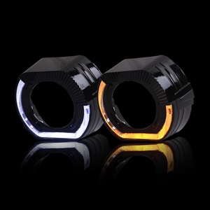 SANVI 2.5 Inch Car <b>Projector</b> Lens Shrouds Cover for Car <b>Light</b> Shrouds White and Yellow Colors Covers Car Parts - Product Image 2