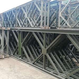 China Lage Prijs Beroemde Frame Multi Spanten Prefab Draagbare Stalen Structuur Staal Gegalvaniseerde Voertuigen Passeren Bailey Brug - Product Image 6