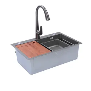 Stile moderno in acciaio inox lavello da cucina lavello da cucina sifone con buona qualità