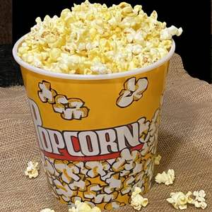Gobelets et seaux à popcorn jetables écologiques à paroi simple 32oz avec impression personnalisée pour soirées cinéma, frites et biscuits - Product Image 2