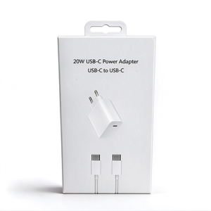 อะแดปเตอร์ชาร์จ USB-C PD 20W หัวปลั๊ก EU US UK ชุดอะแดปเตอร์แปลงไฟแบบติดผนัง สาย USB-C to USB-C ใช้ได้กับ iPhone 15-18 - Product Image 2