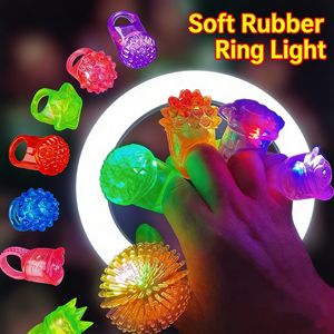Светящиеся LED-кольца оптом для вечеринок, 3 режима мигания, из TPR, унисекс, украшения, игрушки для Рождества/класса/Пасхи - Product Image 4