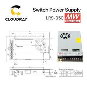 Cloudray CL61 Meanwell Interruptor de Alimentação/Guangyuan GY400W / GY800W - Product Image 5