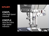 Machine à coudre industrielle Siruba C007 à point interlock à cylindre