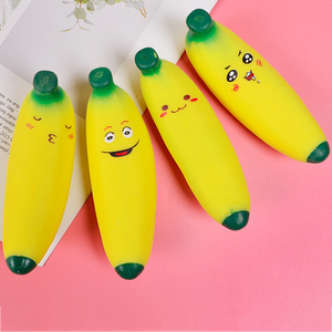 Nouveau jouet anti-stress mignon et original en TPR, simulation de banane, avec rembourrage Lala Pad Lassa, pour la décompression - Product Image 3