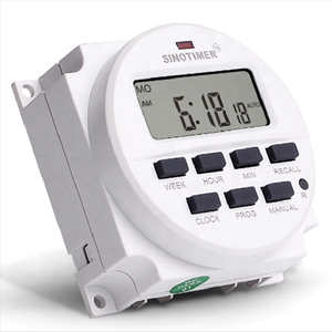 Controlador de Tiempo TM618N con Relé Integrado y Función de Cuenta Regresiva, Temporizador Programable de 7 Días, 12V 24V 110V 220V - Product Image 1