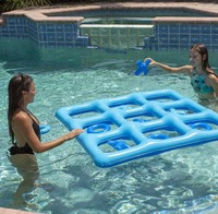 Jeu de jeux aquatiques gonflables Tic Tac Toe personnalisés du Vietnam avec 10 balles pour adultes, adolescents et enfants (2 à 10 joueurs)